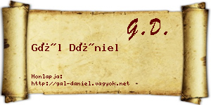 Gál Dániel névjegykártya